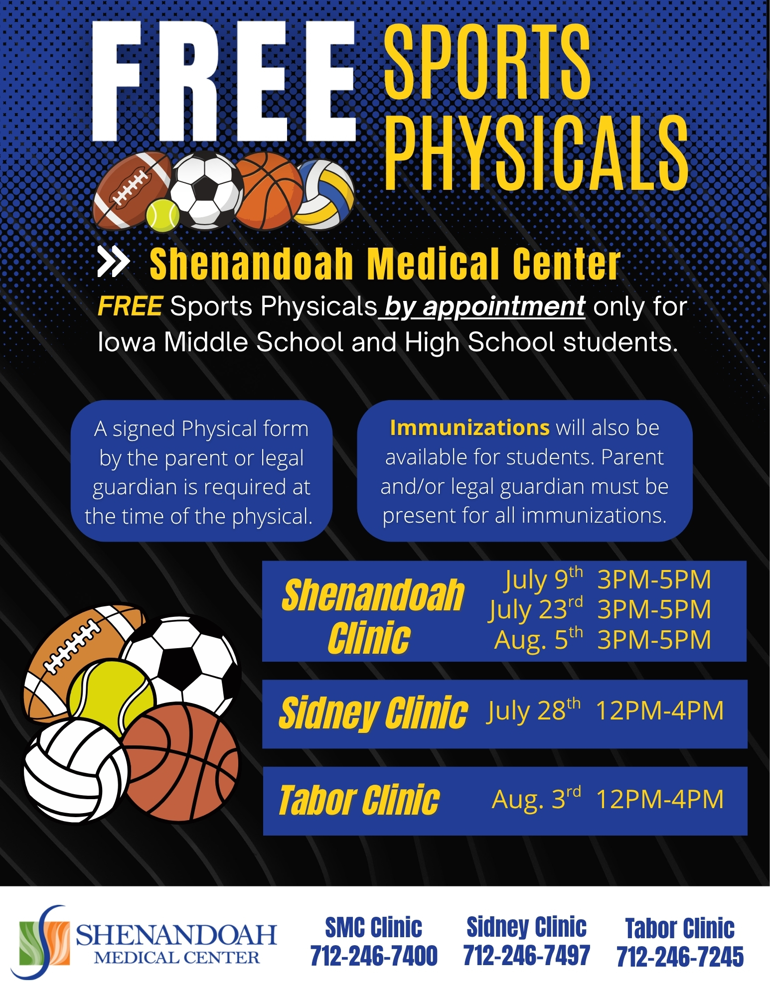 sports physicals for 2026
